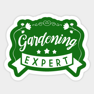 Gardening Theme: Gardening Expert Sticker